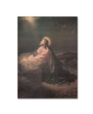 Trademark Global Heinrich Hofmann 'christ In The Garden Of Gethsemane' Canvas Art In Multi