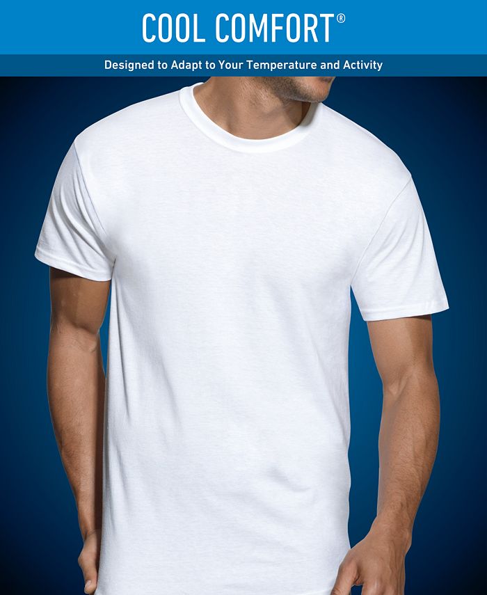 Hanes men's x-temp performance crew-neck Undershirt 4-pack - Macy's