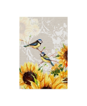 Trademark Global Irina Trzaskos Studio 'sunflower Birds Ii' Canvas Art In Multi