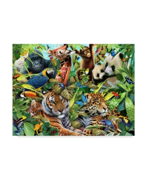 Trademark Global Howard Robinson 'tropical Trees' Canvas Art In Multi
