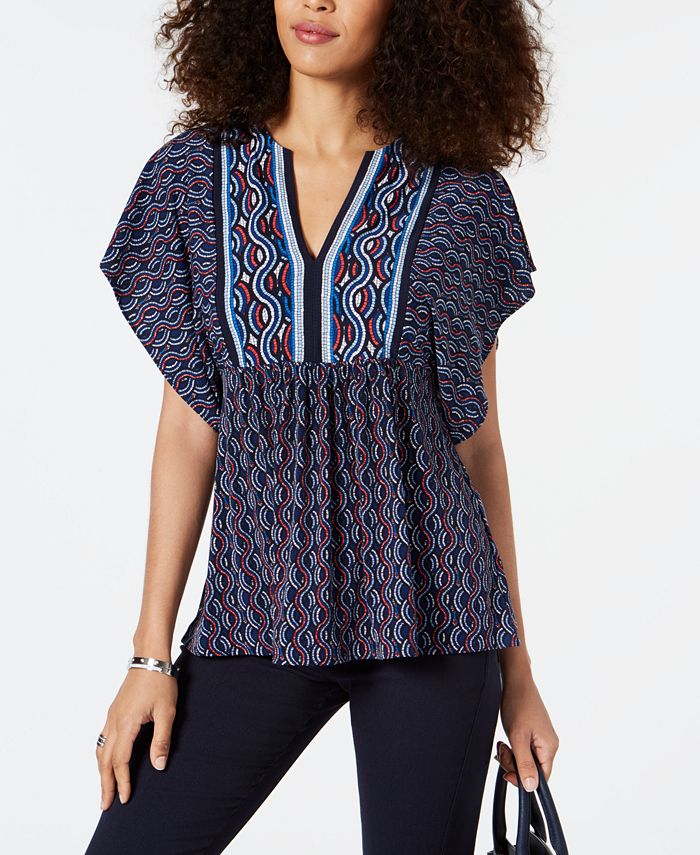 Michael kors outlet flutter sleeve top