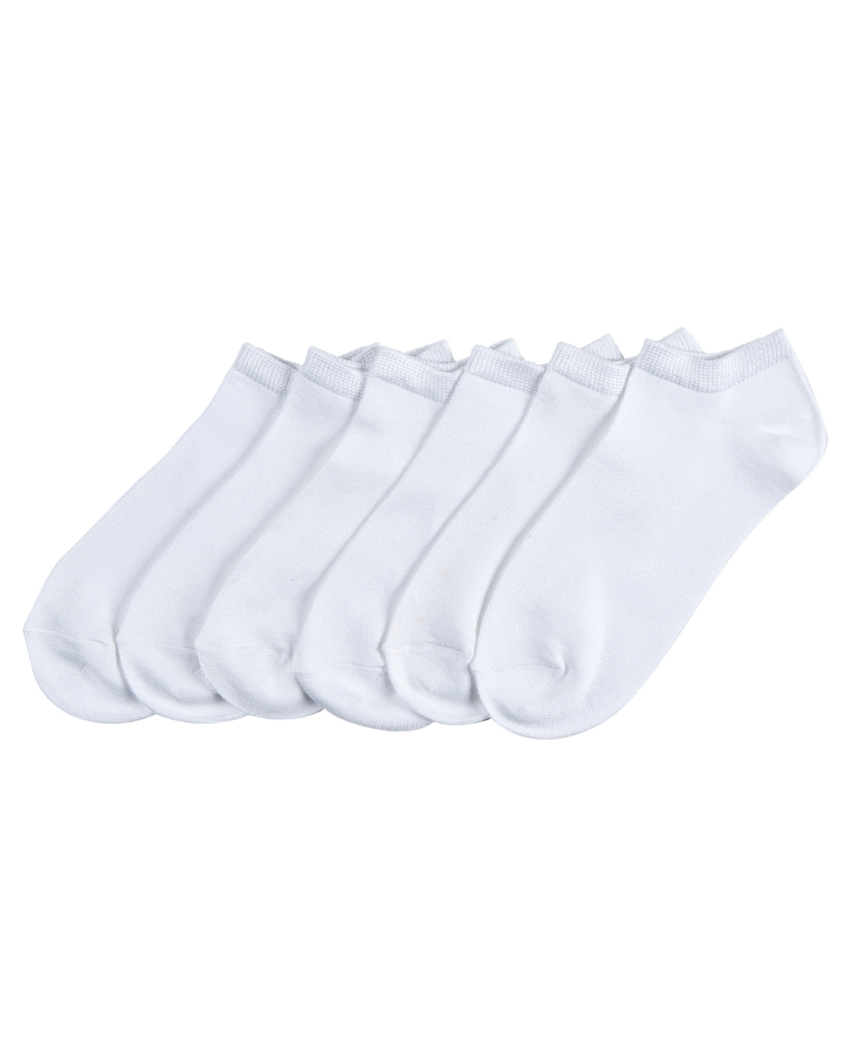 6 Pack Super-Soft Liner Socks - Neon Assorted