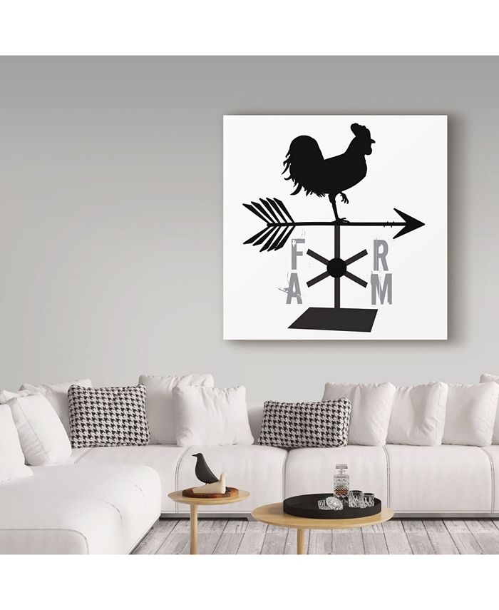 Trademark Global Erin Clark 'Weathervane' Canvas Art 24" x 24" x 2
