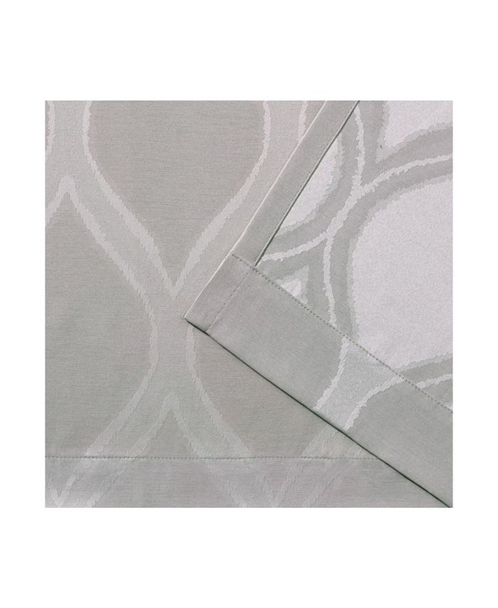 Exclusive Home Montrose Ogee Geometric Textured Linen Grommet Top