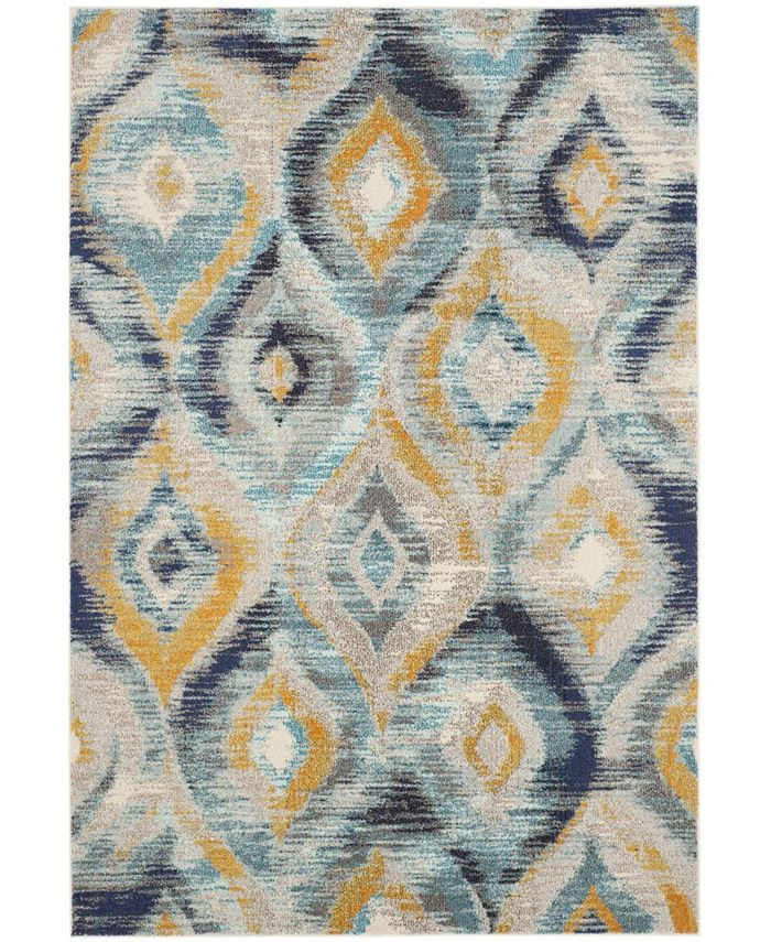 Safavieh Monaco Blue and Multi 5'1" x 7'7" Area Rug & Reviews Rugs