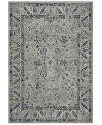 Charleston CHL413 Gray and Dark Gray 5'3" x 7'6" Area Rug