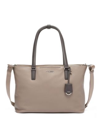 tumi leather tote