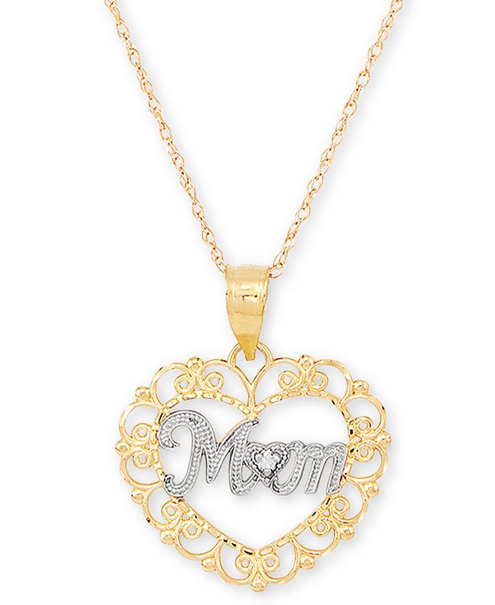 Real gold mom necklaces clearance