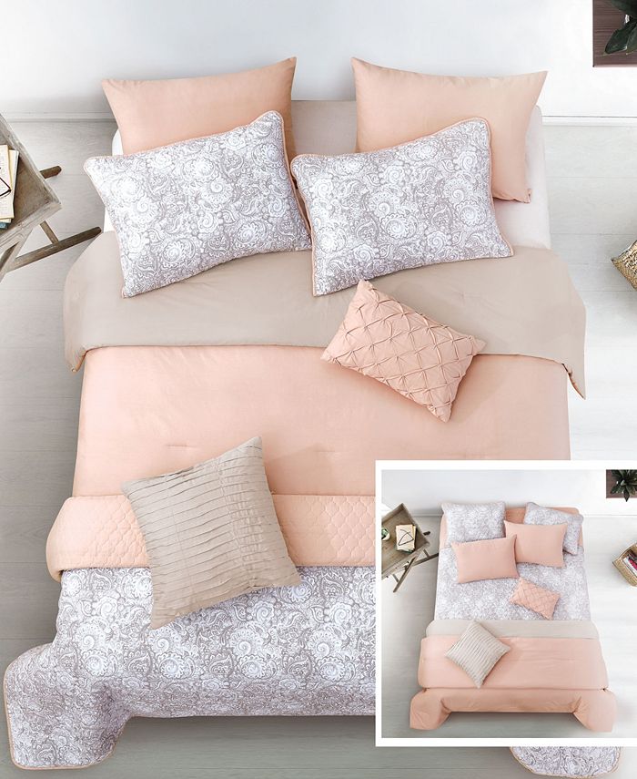 Riverbrook Home - Katie Blush 8-Pc. Layered Comforter and Coverlet Sets