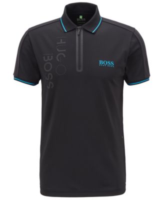 Hugo boss zip popular polo