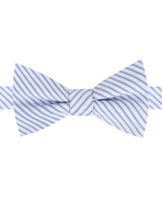 Tommy Hilfiger - Men's Preppy Seersucker Stripe Pre-Tied Bow Tie