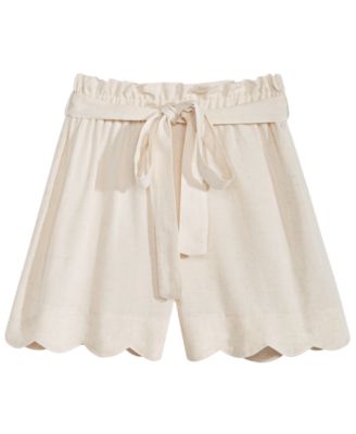 Monteau - Big Girls Scallop Hem Shorts