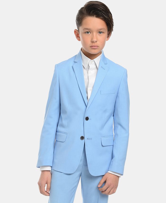 Calvin Klein Big Boys Slim-Fit Stretch Pindot Suit Jacket & Reviews - Coats  & Jackets - Kids - Macy's