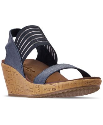 skechers beverlee smitten kitten wedge sandal