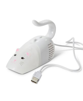 Tri-Coastal Design Mini White Cat Desk Vacuum