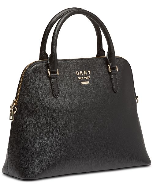 DKNY Whitney Leather Dome Satchel, Created for Macy's & Reviews Handbags & Accessories Macy's