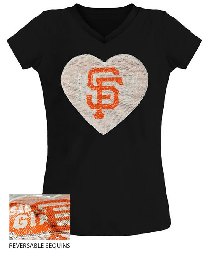 FIFTH&OCEAN San Francisco Giants Girls Sequins T-Shirt 22 / 6X