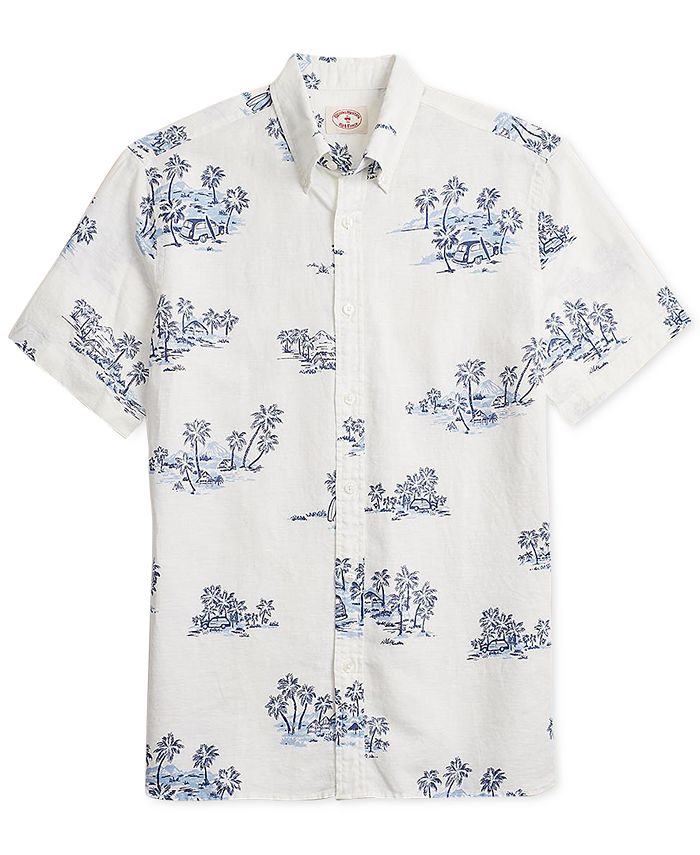 Brooks Brothers Men's Palm Tree Graphic Shirt - Macy's