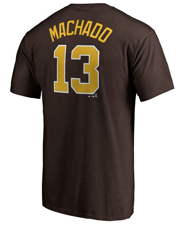 Majestic Men's Manny Machado San Diego Padres Official Player T-Shirt ...