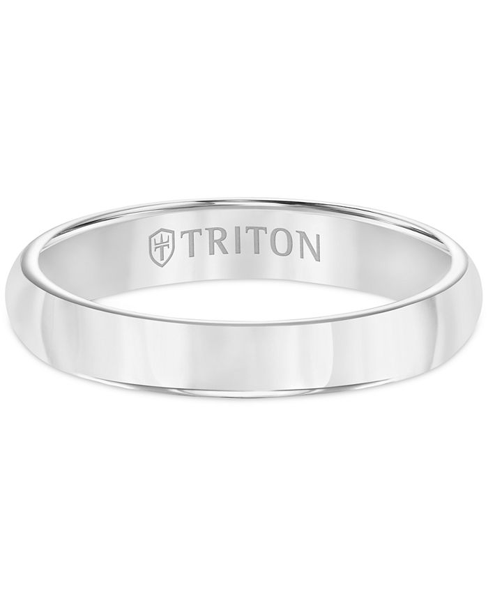 Triton - White Tungsten Ring, 3mm Wedding Band