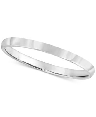 Macy's - Men's 14k Gold Ring, 2mm Wedding Band