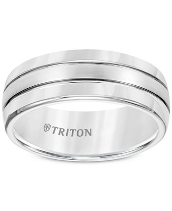 Triton - Men's Tungsten Carbide Ring, Comfort Fit Wedding Band (8mm)