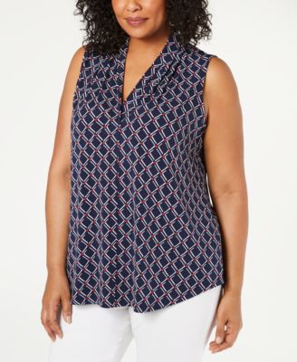 charter club sleeveless blouses