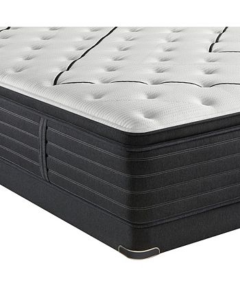 Beautyrest - Black L-Class 15.75" Medium Firm Pillow Top Mattress Set - Queen