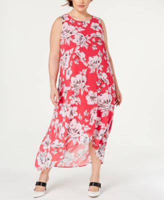 macy's plus size maxi dresses