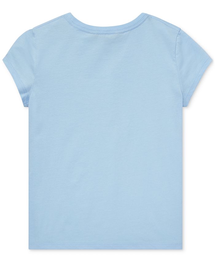 Polo Ralph Lauren Big Girls Cotton Jersey Graphic T-Shirt - Macy's