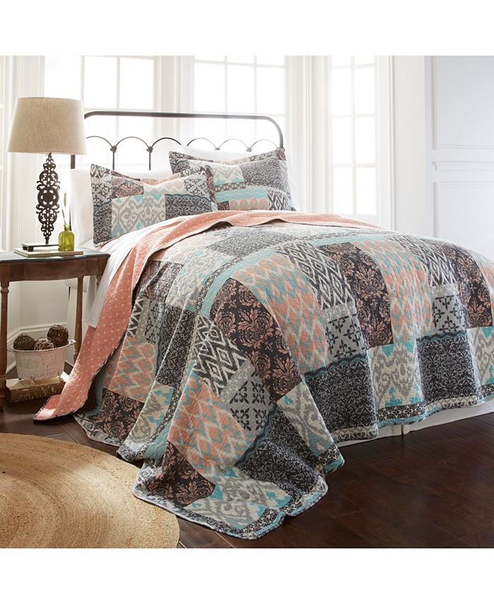 Modern Threads Sanctuary By Pct 100 Cotton 2 Pc Printed Reversible