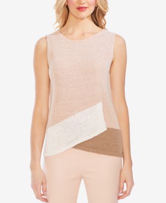 Vince Camuto - Asymmetrical Colorblocked Sweater