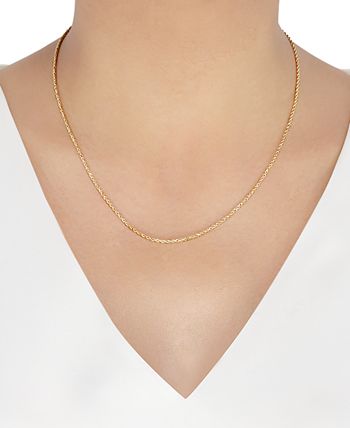 Macy's - Glitter Rope 18" Chain Necklace in 14k Gold