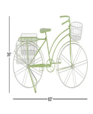 Eclectic Tin Bicycle Plant Stand