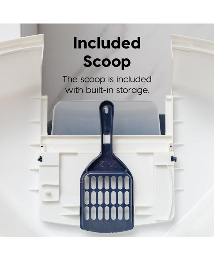 Gingko Large Hooded Corner Litter Box with Scoop Macy's