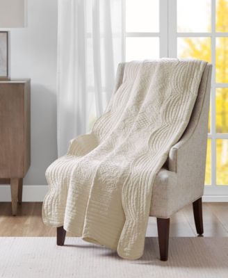 Tuscany Scalloped-Edge Throw, 60" x 72"