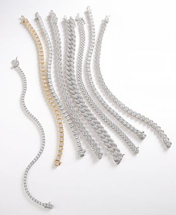 Macy's - Diamond Miracle Line Tennis Bracelet (1 ct. t.w.) in 14k White Gold