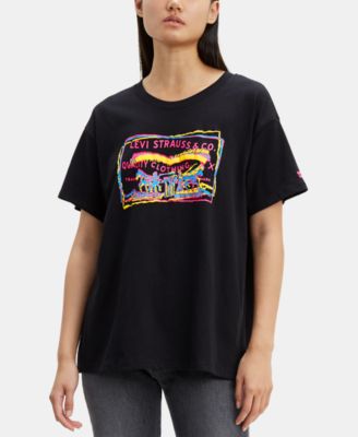 Levi's - Cotton Ex Boyfriend Graphic T-Shirt