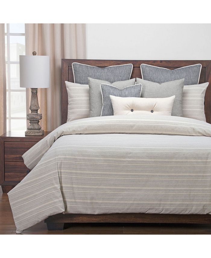 Siscovers Sunwashed Slate Farmhouse 6 Piece Queen Luxury Duvet Set Macy's