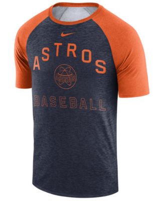 Nike Men's Houston Astros Dry Slub Short Sleeve Raglan T-Shirt - Macy's