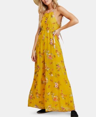 macy's yellow jumpsuit