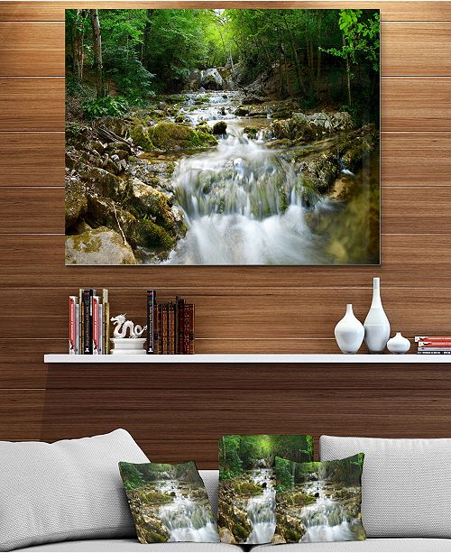 Design Art Designart Natural Spring Waterfall Landscape