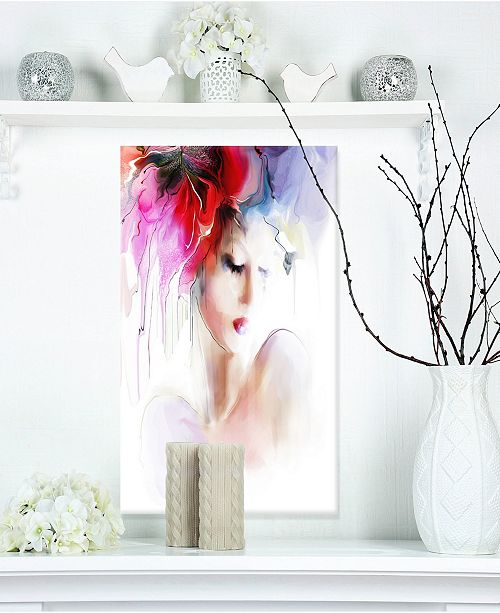 Design Art Designart Fashion Woman Illustration Abstract Metal Wall Art 12 X 20 Reviews All Wall Decor Mirrors Home Decor Macy S