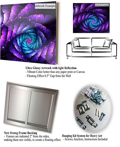 Design Art Designart Perfect Blue Purple Starry Sky Abstract