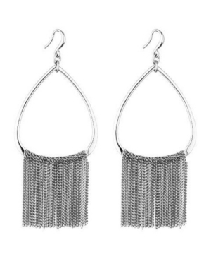 image of Nicole Miller Open Hoop Chain Earring