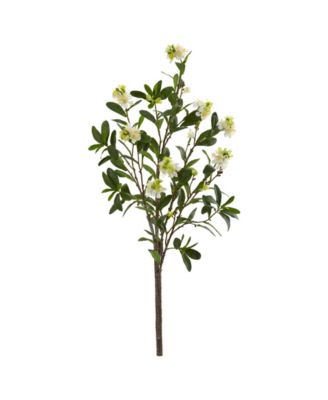 Nearly Natural - 47” Peach Blossom Branch Artificial Flower (Set of 2)