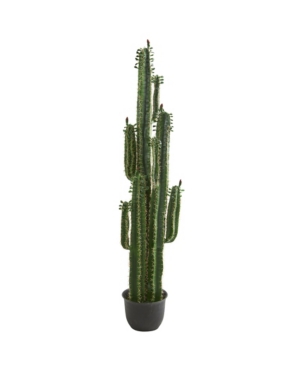 Nearly Natural 6.5' Cactus Artificial Plant In Green