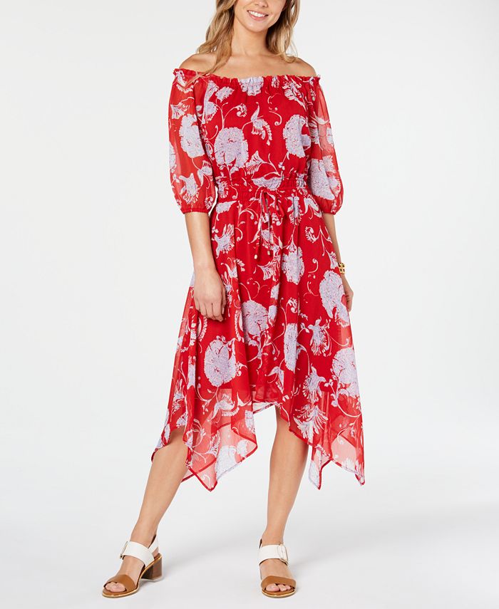 Tommy Hilfiger Off The Shoulder Peasant Dress Created for Macy s