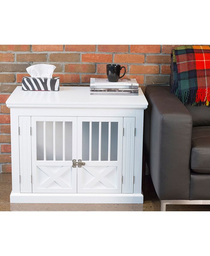 zoovilla Triple Door Dog Crate, White, Medium Macy