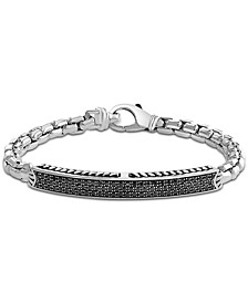 EFFY® Black Sapphire Cluster Bracelet (1-7/8 ct. t.w.) in Sterling Silver